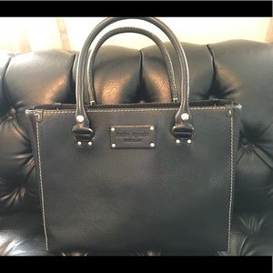 Kate Spade Satchel Tote Black Leather